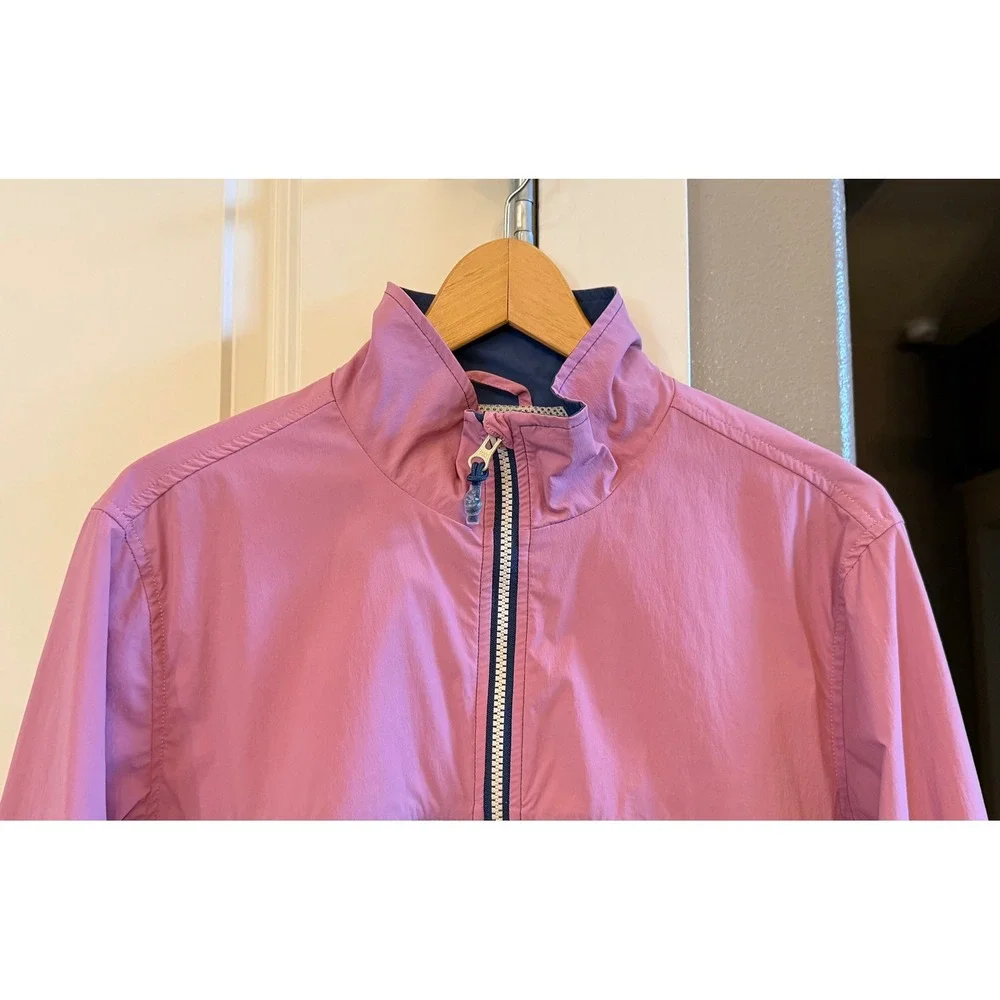 Marine Layer Unisex Adult Pink/Blue Colorblock Lightweight Windbreaker Size M - Picture 2 of 6